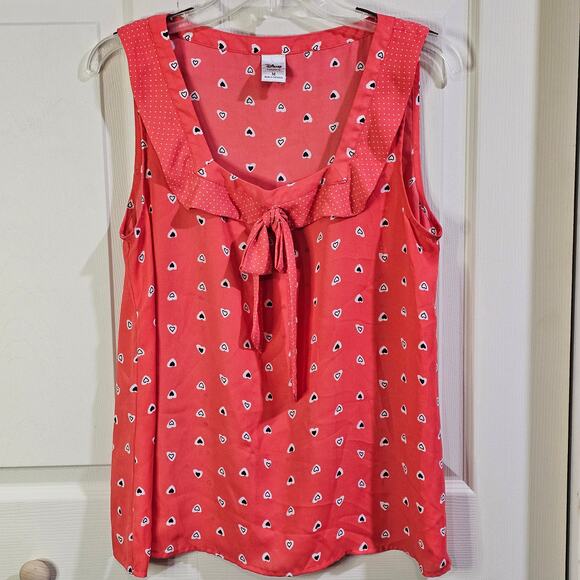 Disney Lauren Conrad Blouse Womens M Coquette Barbiecore Romantic Kawaii Pink - Picture 8 of 8